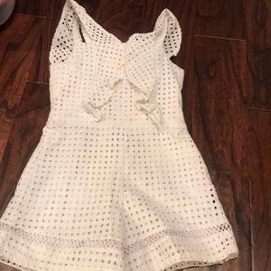 GB girls size 10 white romper